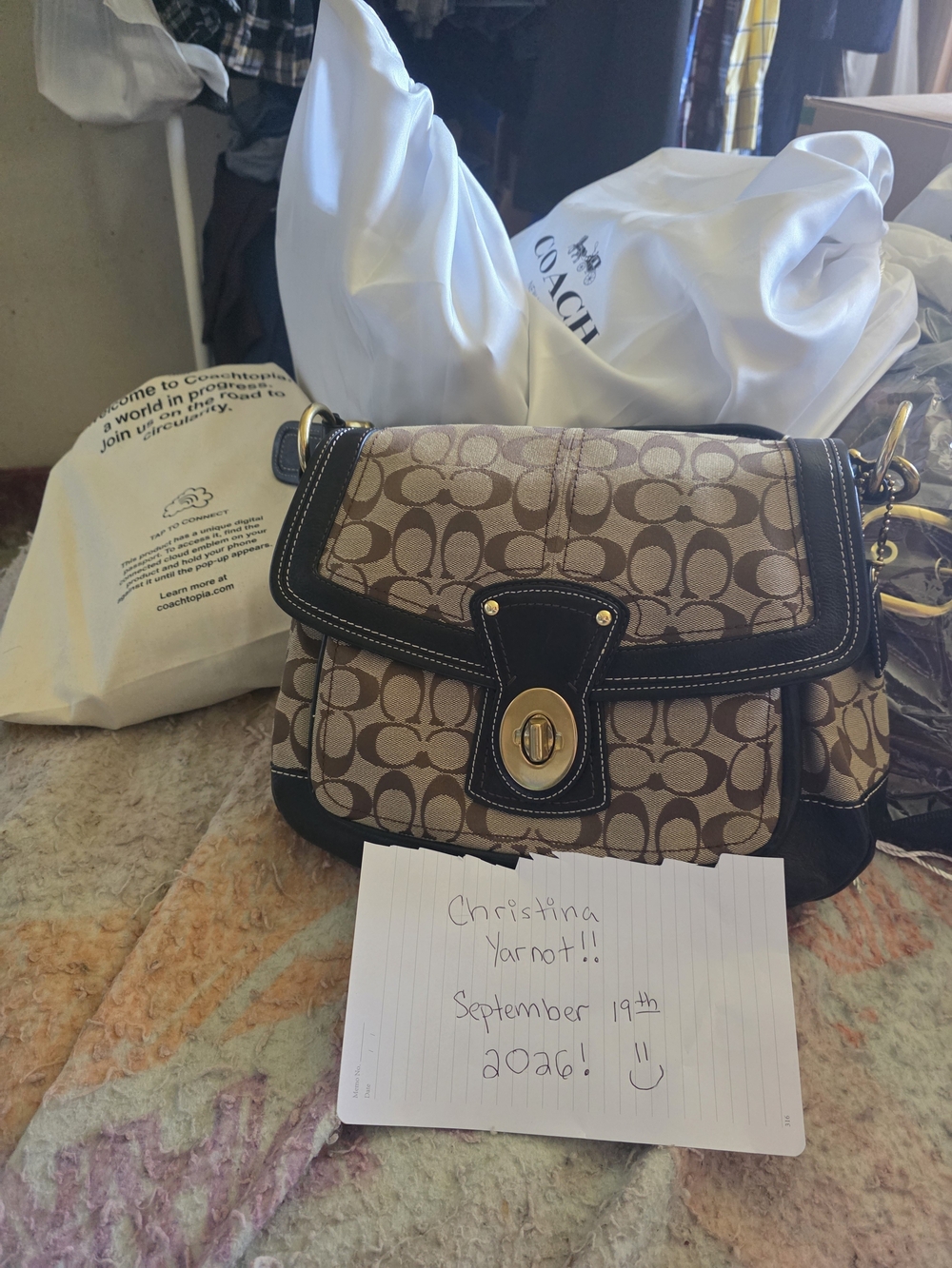 Coach Vintage Ali Bag With Legacy Lining